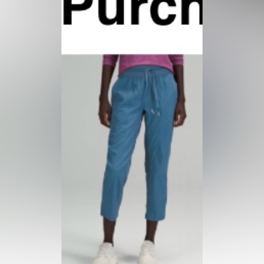 Lululemon Dance Studio Crops 25” Size 10.  Colour Blue Denim